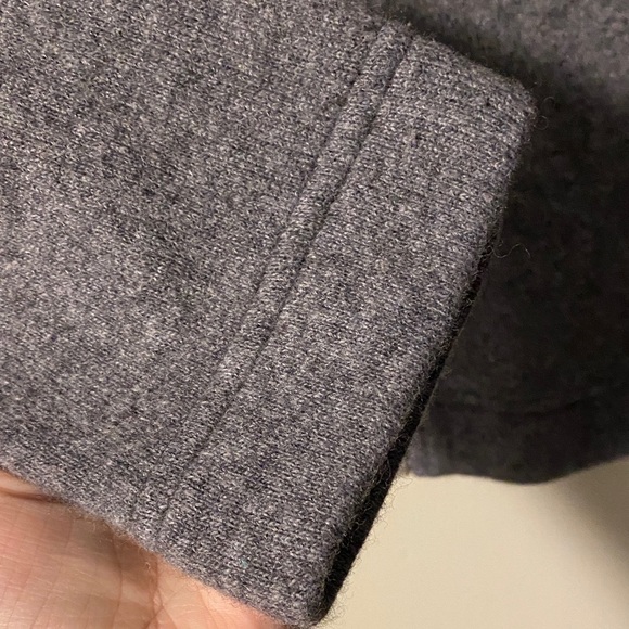 Banana Republic Men's Charcoal Zip-Up Sweater - Picture 3 of 3